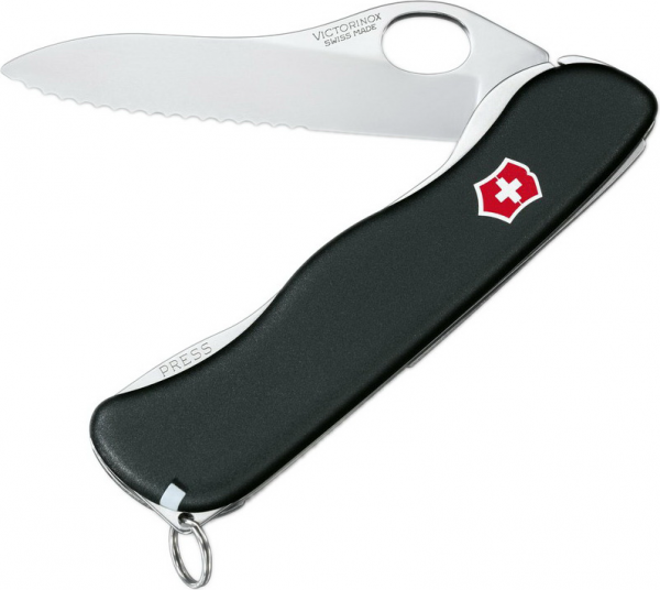 Нож туристический Victorinox Sentinel One Hand Wavy Edge 0.8413.MW3 Black
