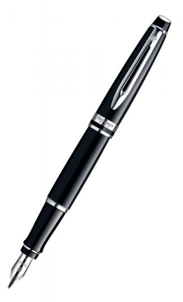 Ручка перьевая WATERMAN Expert 3 (S0951740) Black CT (F) чернила: синий перо нержавеющая сталь палладиевое покрытие