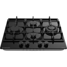 Варочная поверхность MEFERI Glass Ultra MGH604 газовая черный